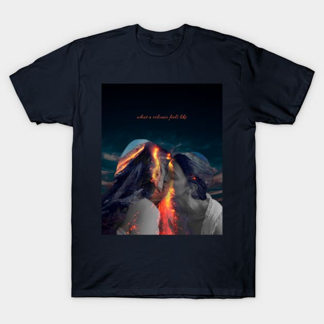 What a volcano feels like Emisue Dickinson T-Shirt by MairlaStore